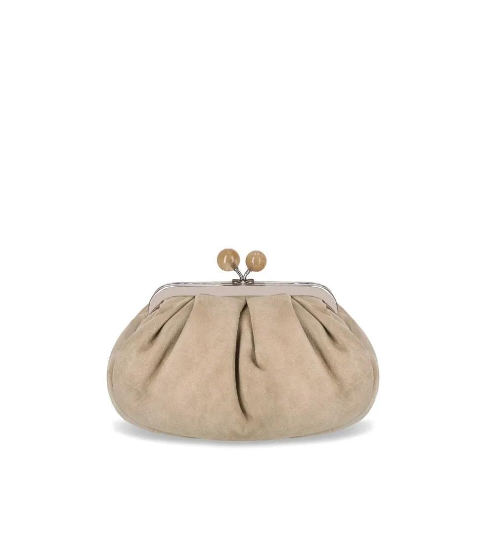 Max Mara Clutches - Pasticcino Valois Small Beige Clutch in beige
