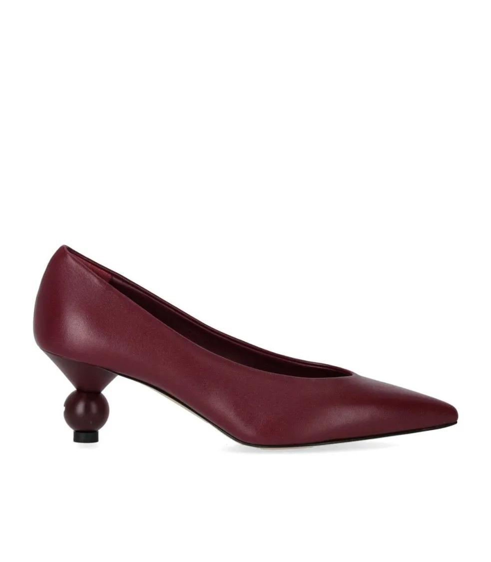Max Mara Hoge hakken - Renza Burgundy Pump in rood