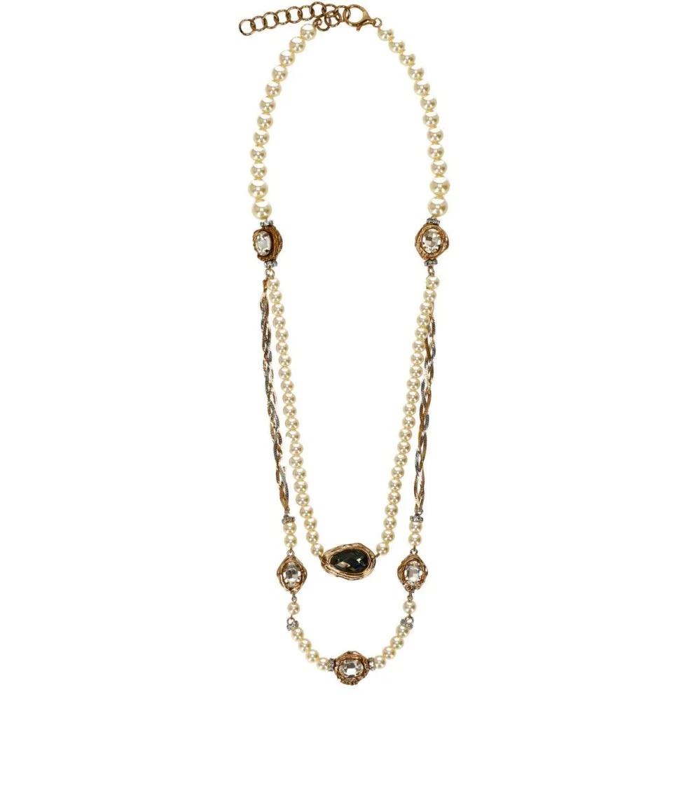 Max Mara Kettingen - Ombrosa White Necklace in gold
