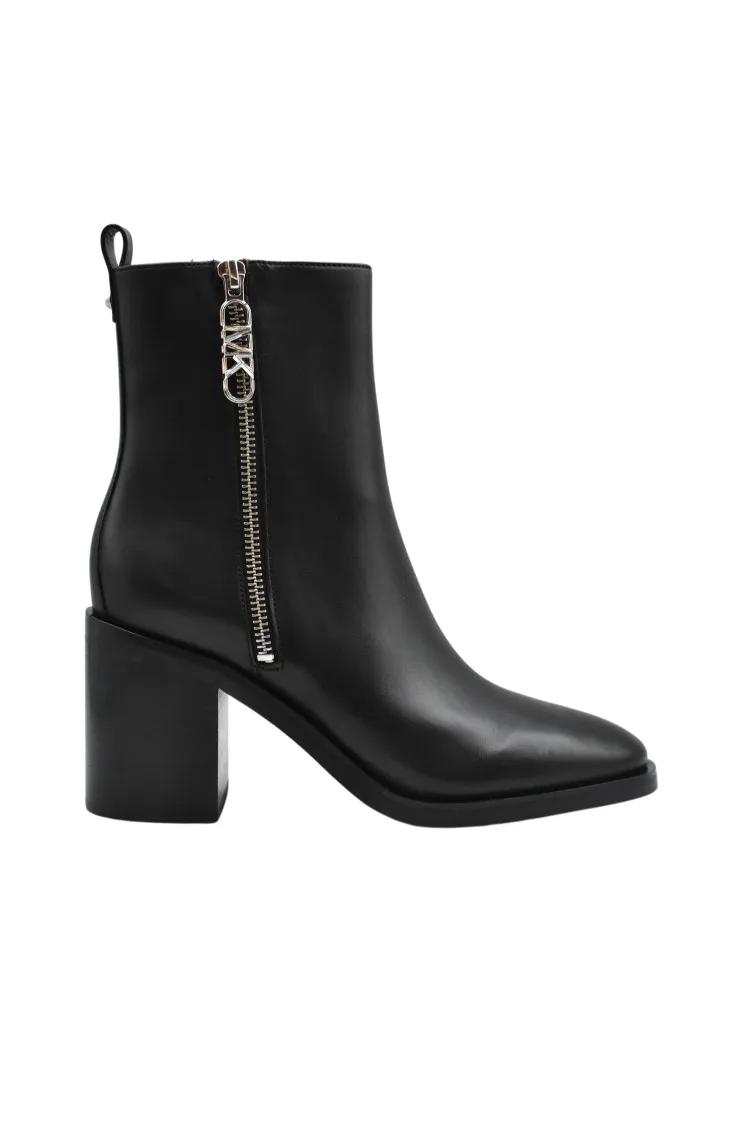 Michael Kors Boots - Laced Ankle Boots With Zipper Detail And Stiletto in zwart