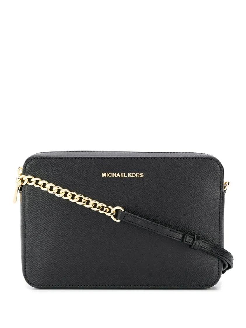 Michael Kors Hobo bags - Saffiano Leather Crossbody Bag in zwart