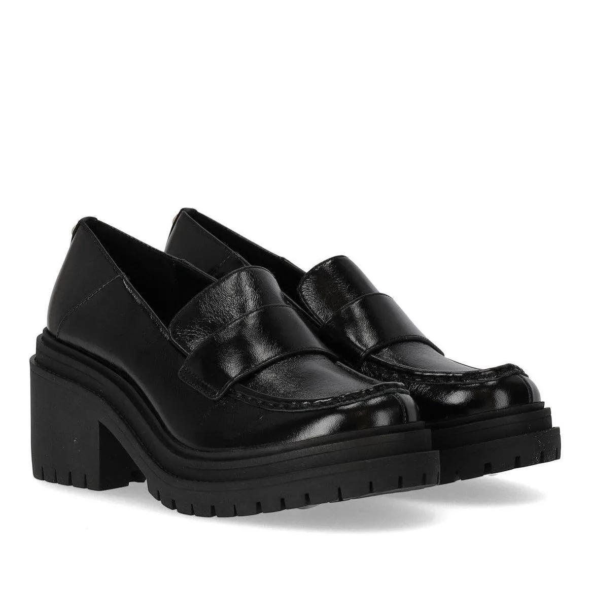 Michael Kors Hoge hakken - Rocco Black Heeled Loafer in zwart
