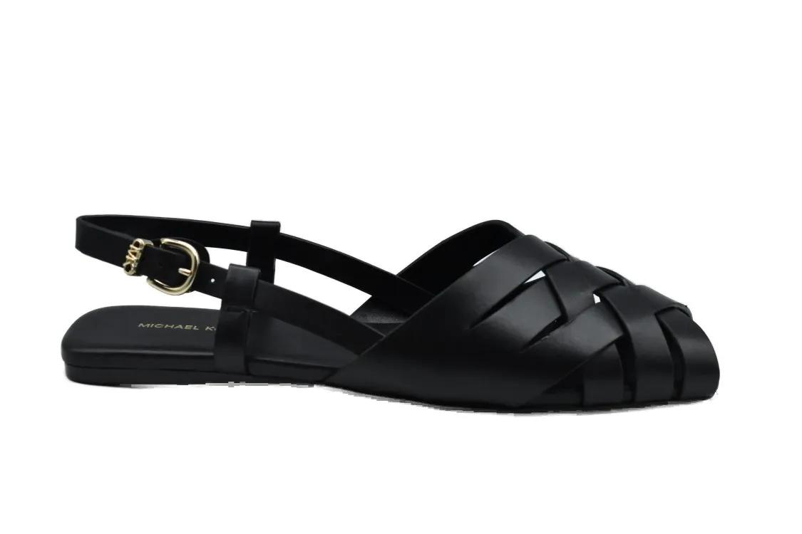 Michael Kors Sandalen - Black Laced Shoes With Crisscross Straps in zwart