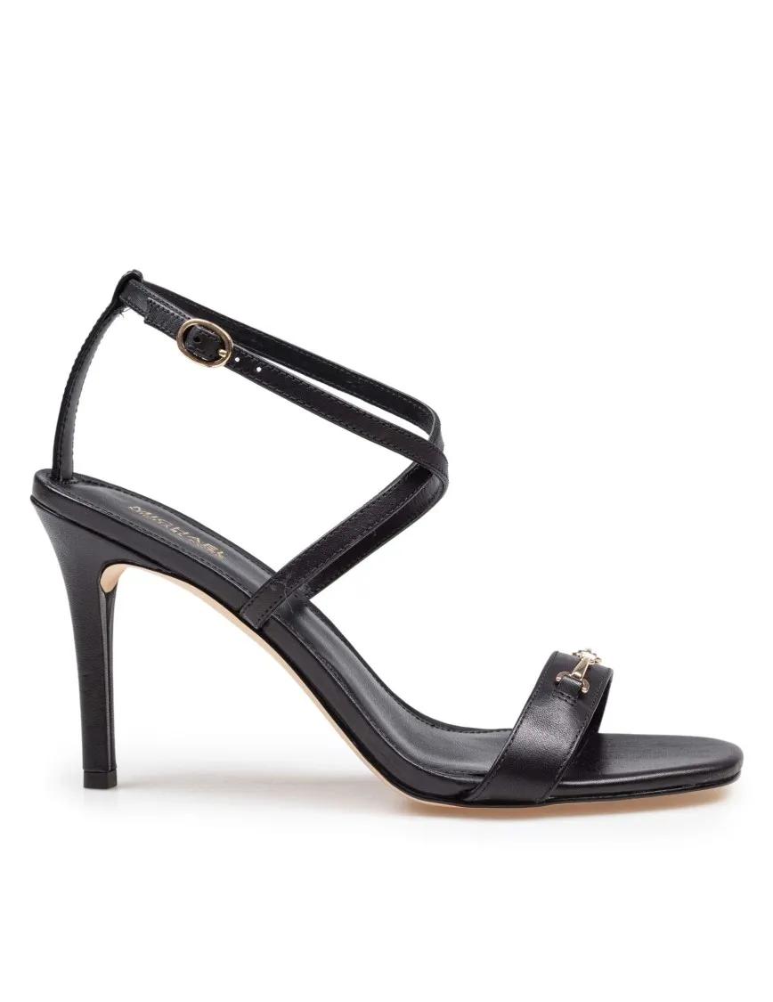 Michael Kors Sandalen - Black Lena Leather Sandal in zwart