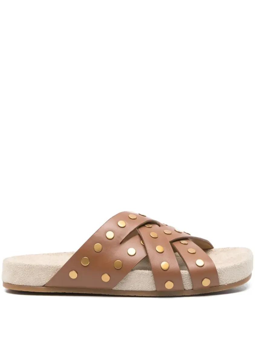 Michael Kors Sandalen - Irene Flat Sandal in bruin
