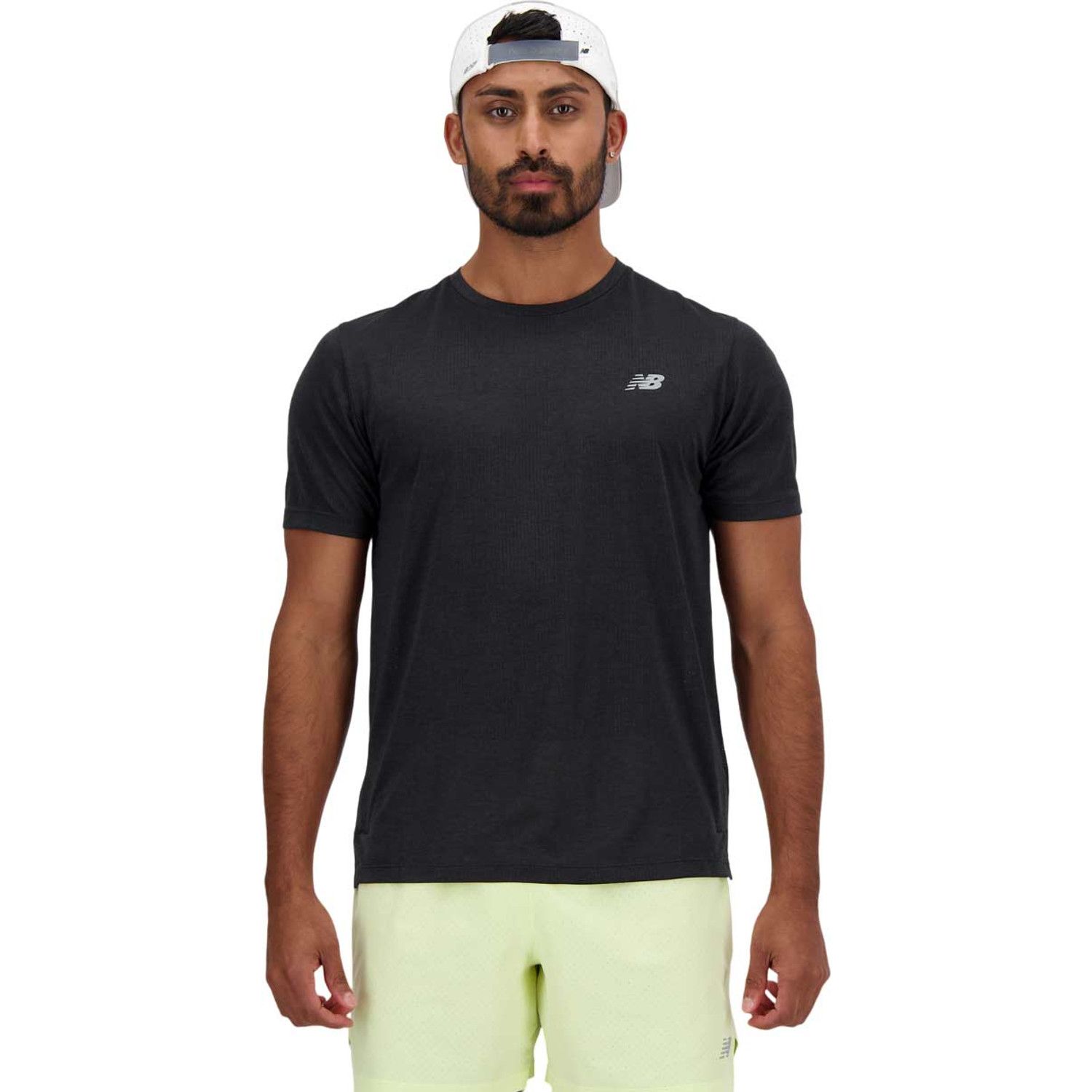 New Balance mt41509-bk sport t-shirt korte mouw heren -