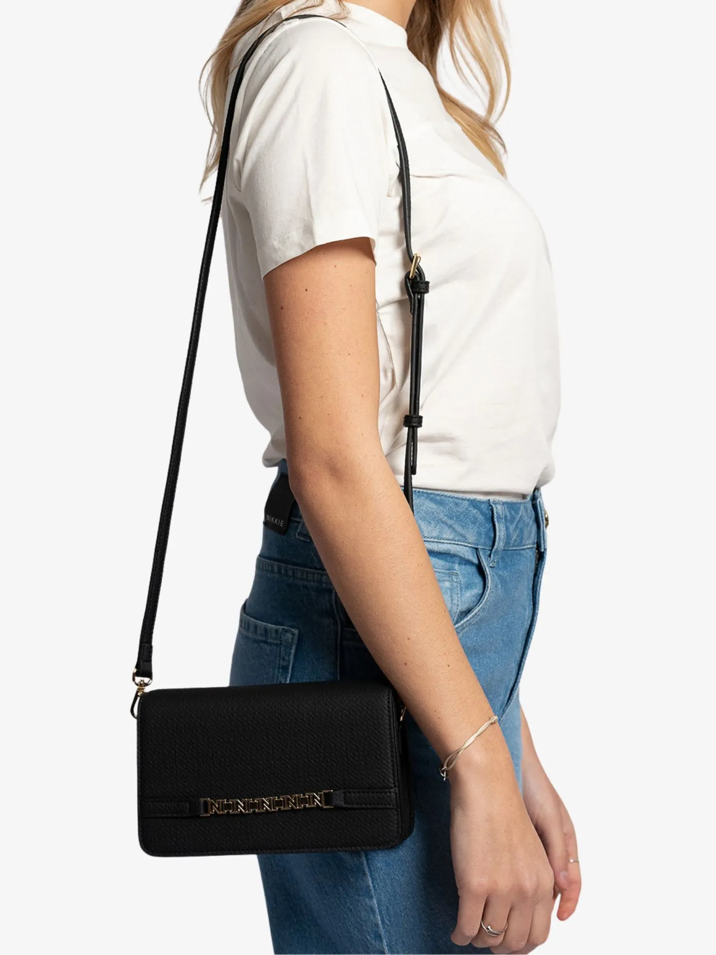 Nikkie Dames tas daxing chain zwart