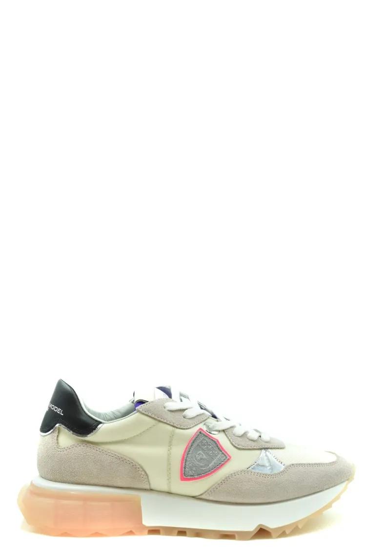 Philippe Model Low-Top Sneakers - Beige Leather Sneakers With Translucent Sole in geel