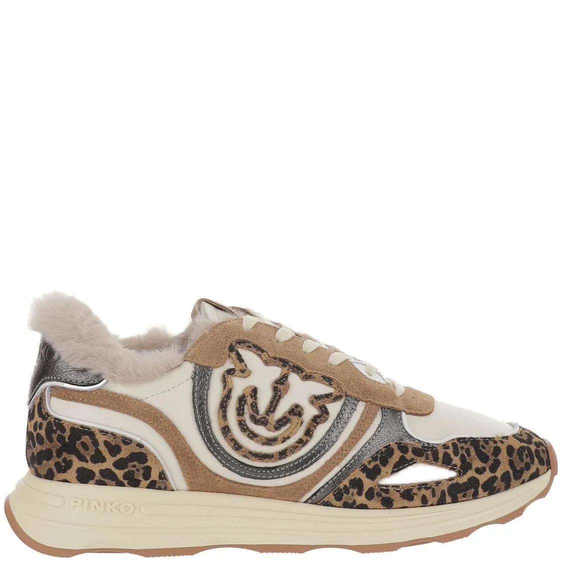 Pinko Low-Top Sneakers - Zoe 01 Leather Sneakers in meerkleurig
