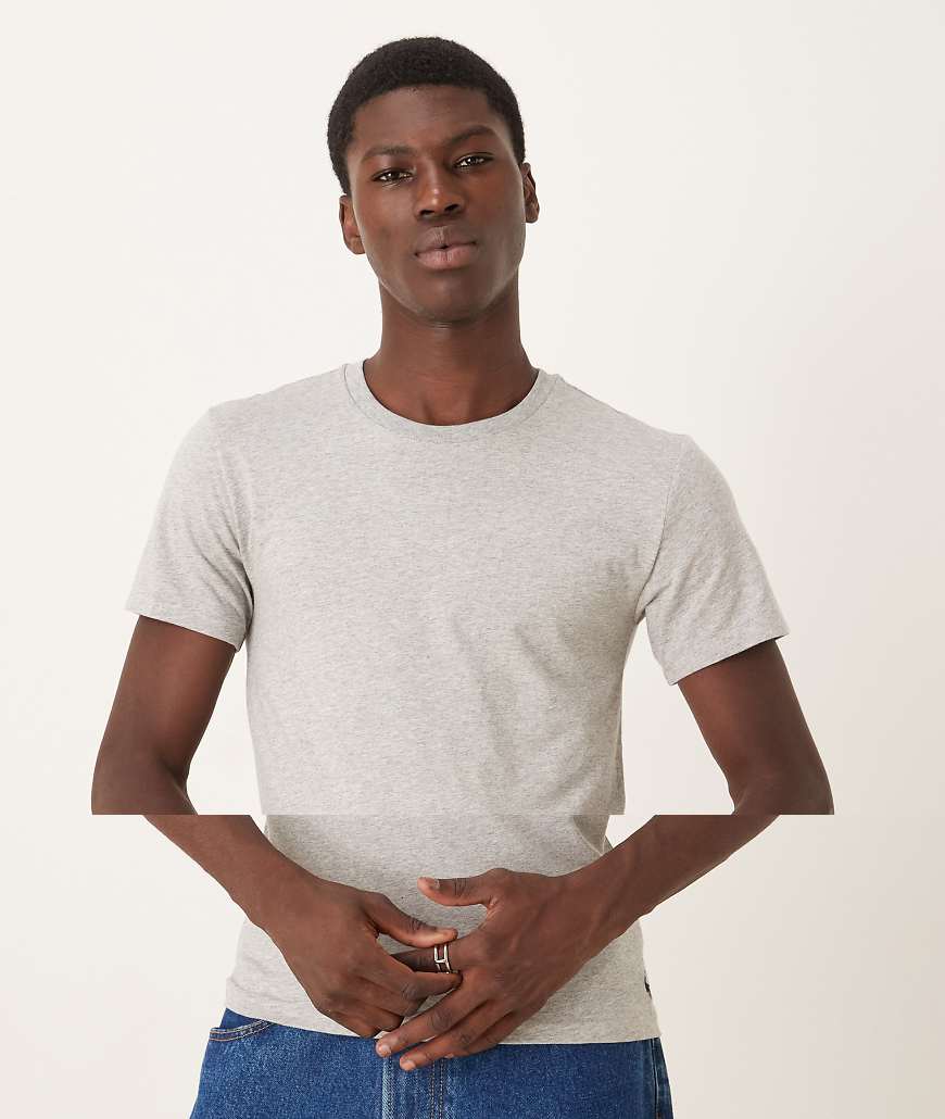 Polo Ralph Lauren - 2er-Pack Lounge-T-Shirts in meliertem Grau mit Logo-Symbol