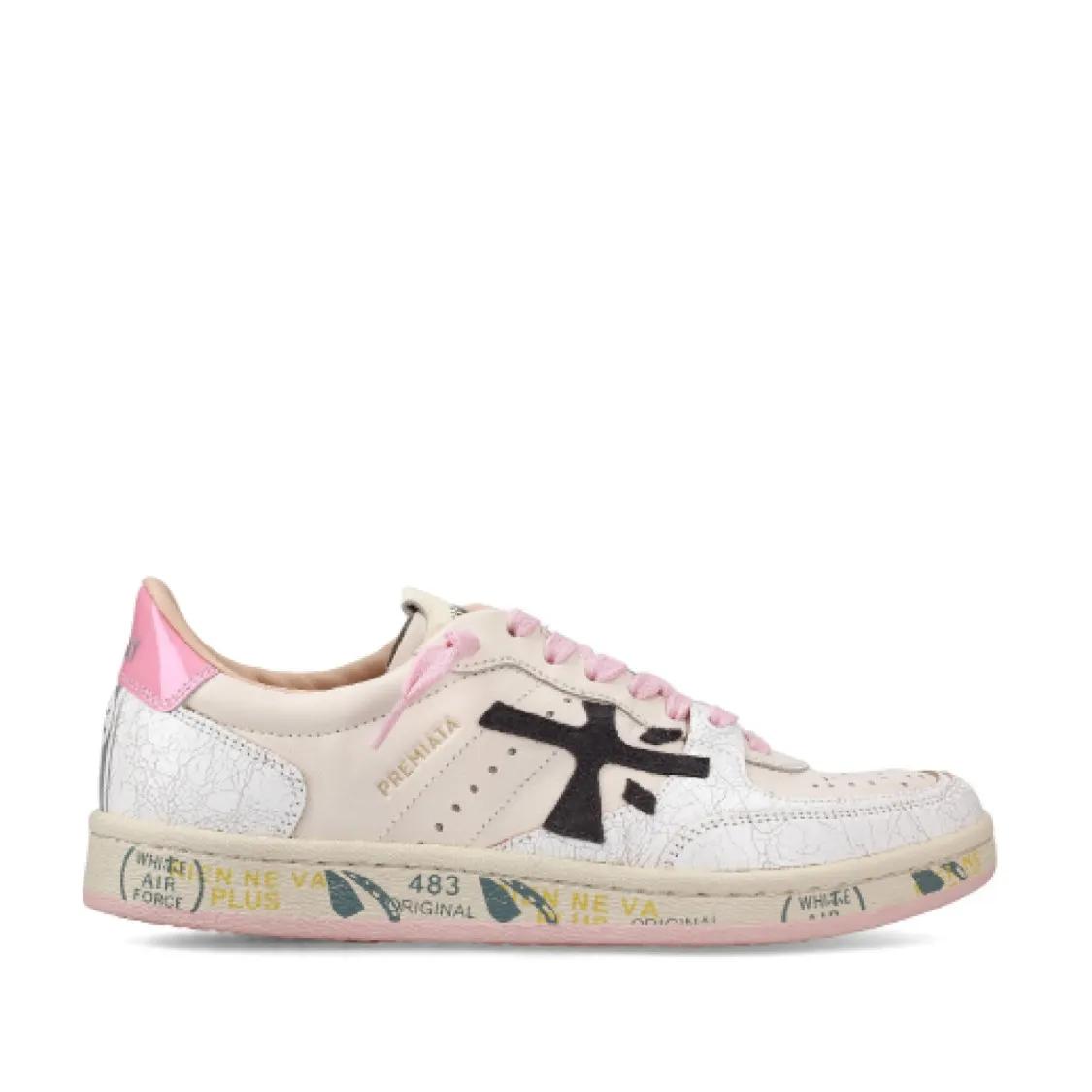 Premiata Low-Top Sneakers - Basket Clay Sneakers in wit