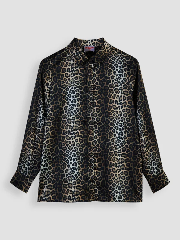 The Lola Club Alix panther blouse -
