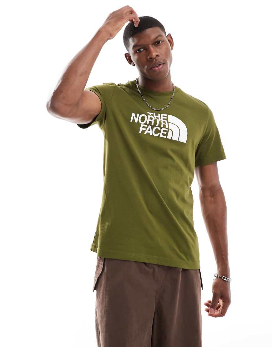 The North Face - Easy - T-Shirt in Grün und Weiß