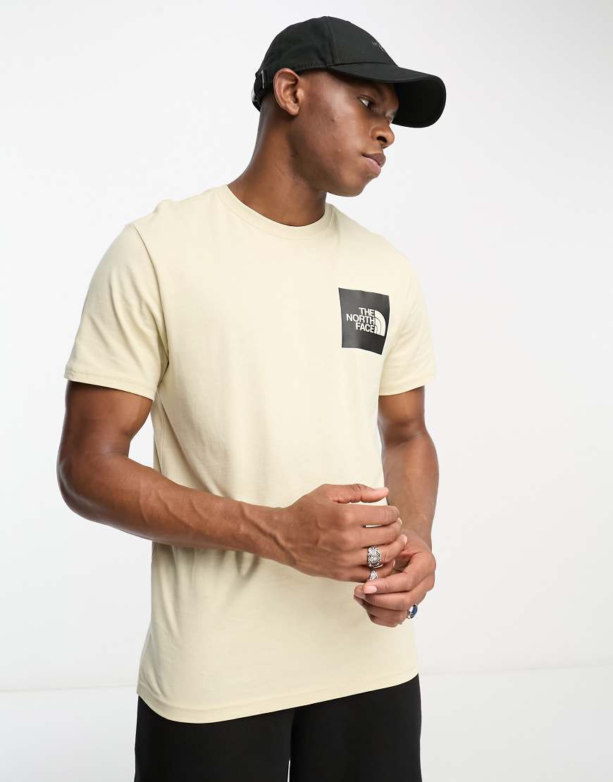 The North Face - Fine - T-Shirt in Stein mit Logo-Neutral