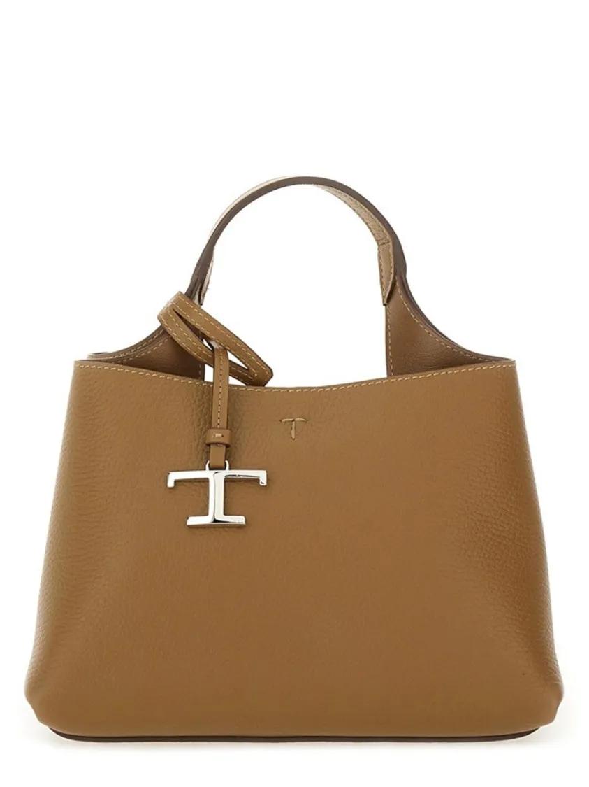 Tod's Hobo bags - Micro Leather Bag in bruin