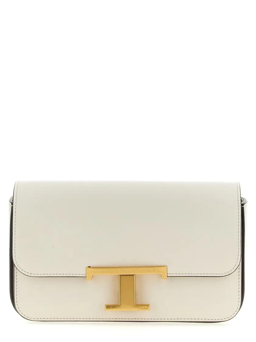 Tod's Hobo bags - Micro 'T-Timeless' Crossbody Bag in grijs