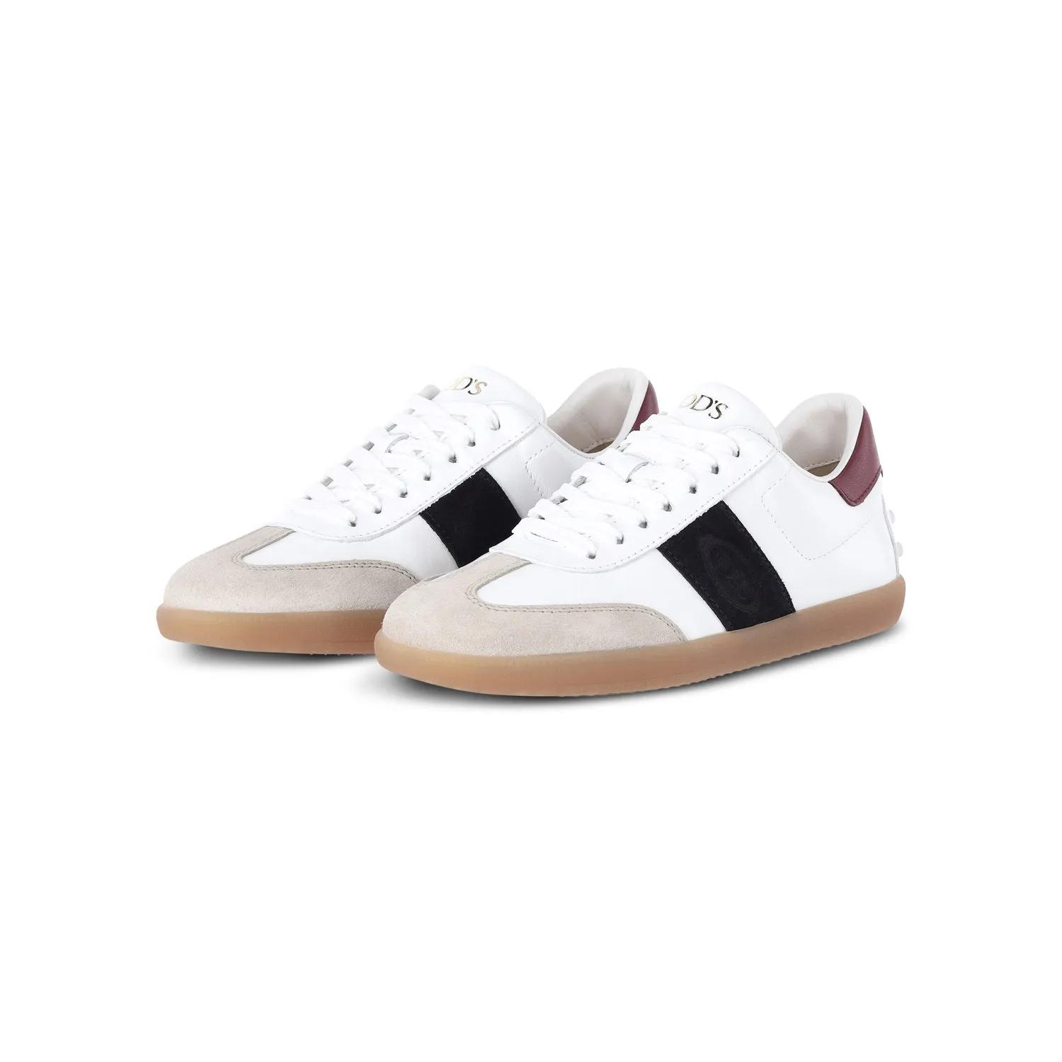 Tod's Low-Top Sneakers - Sneaker aus Leder in wit
