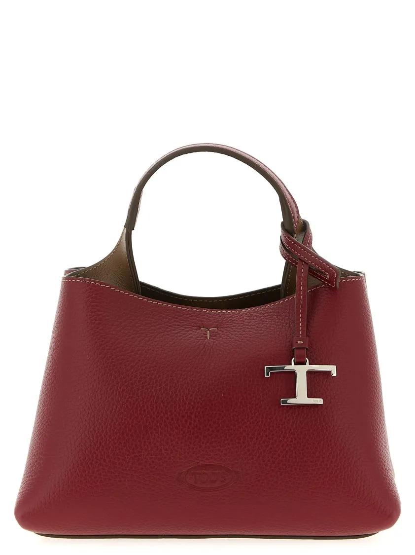 Tod's Shoppers & Totes - Micro Leather Handbag in rood