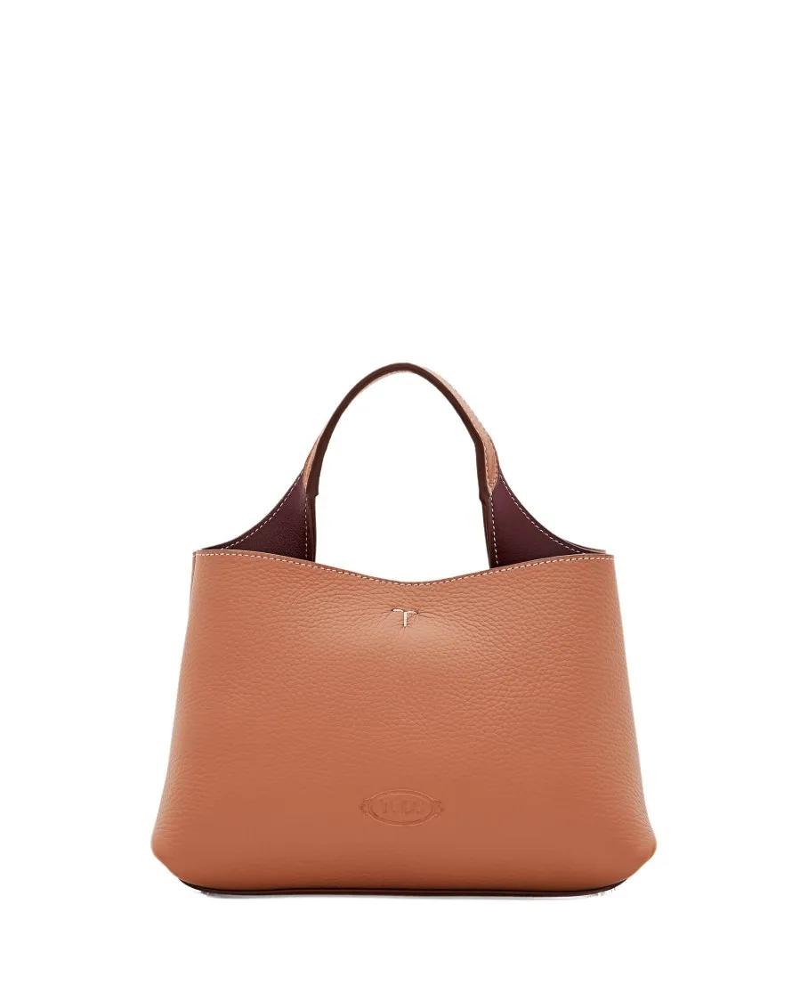 Tod's Shoppers & Totes - Mini Leather Shopping Bag in bruin