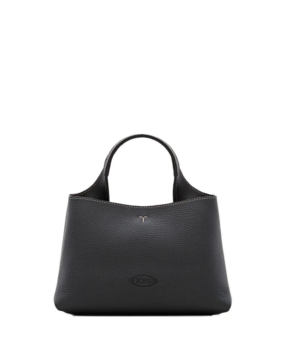 Tod's Shoppers & Totes - Mini Leather Shopping Bag in zwart
