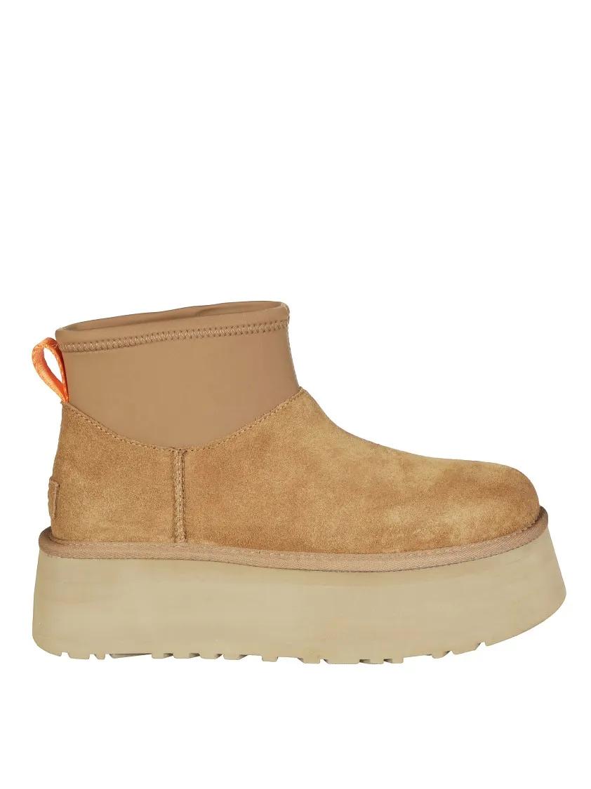 UGG Boots - Classic Mini Dipper Suede Ankle Boots in beige