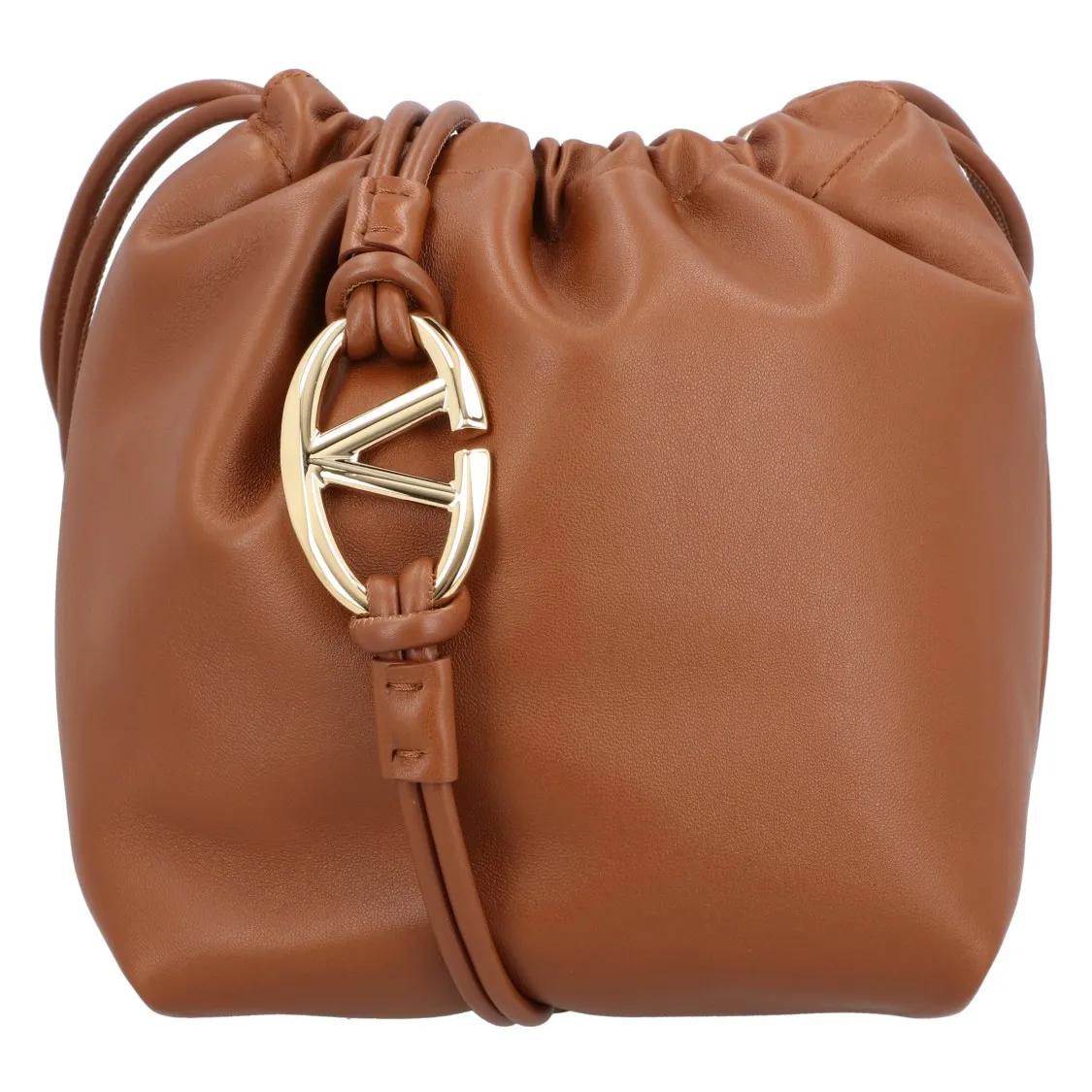 Valentino Garavani Bucket bags - Vlogo Pouf Sheepskin Puff Bag in bruin