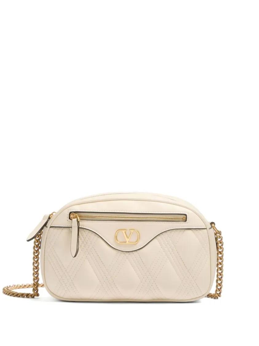 Valentino Garavani Hobo bags - Quiltie 67 Medium Camera Bag in beige