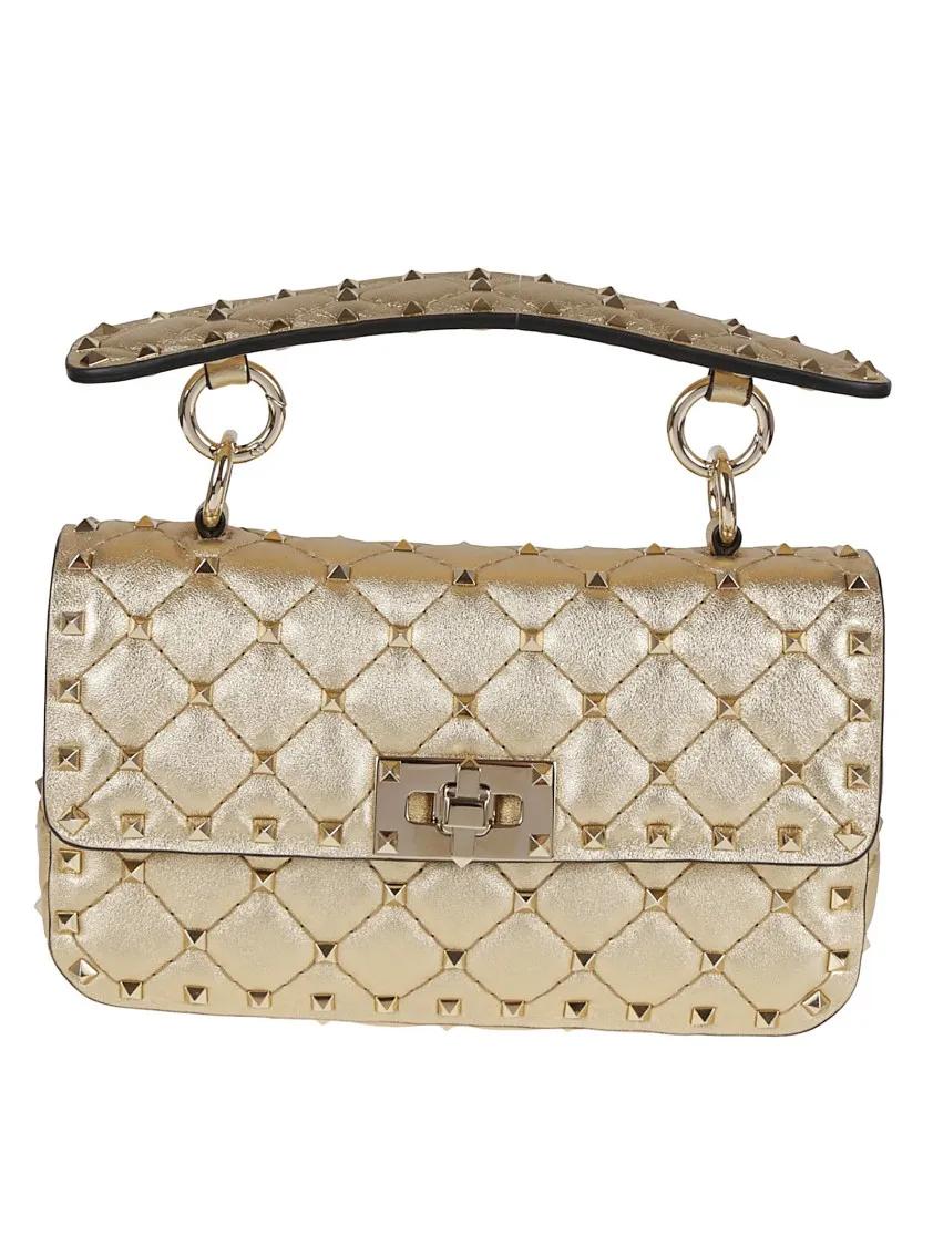 Valentino Garavani Hobo bags - Rockstud Spike Bag in goud