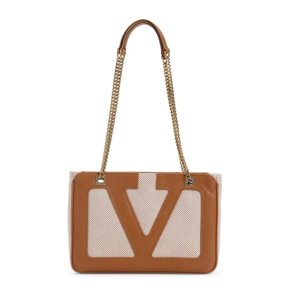 Valentino Garavani Hobo bags - Woven Textured Leather Shopper Bag in bruin