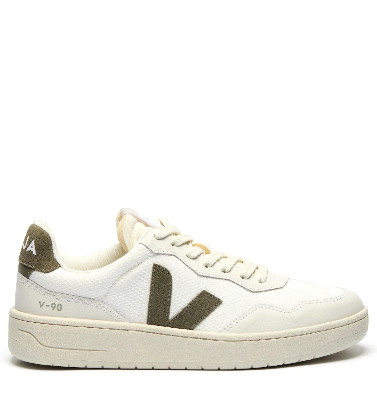 Veja v-90 sneakers b-mesh white kaki lage sneakers unisex