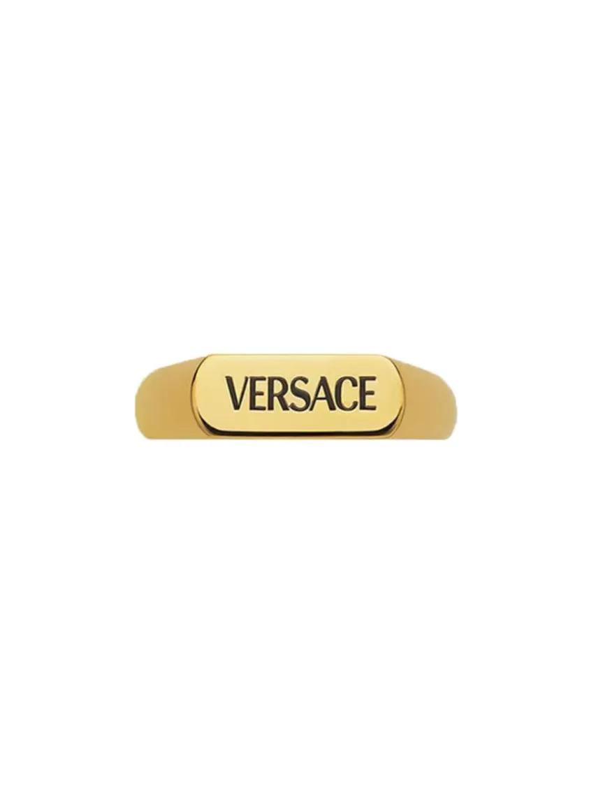 Versace Ringen - Logo Engraved Metal Ring in gold
