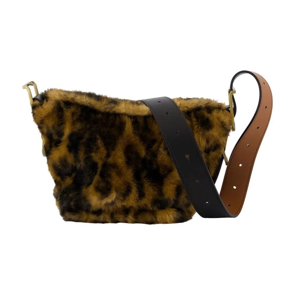 Zadig & Voltaire Hobo bags - Baby Jane Crossbody - Fake Fur - Brown in zwart