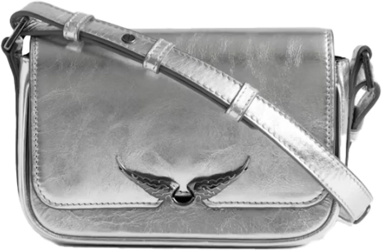 Zadig & Voltaire Hobo bags - Le Zazi Crossbody - Leather - Silver in zilver
