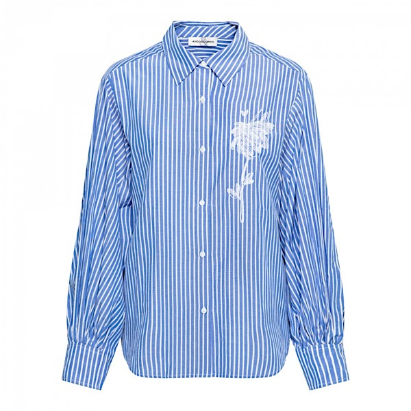 &Co Woman Blouse winona stripe chabray blue