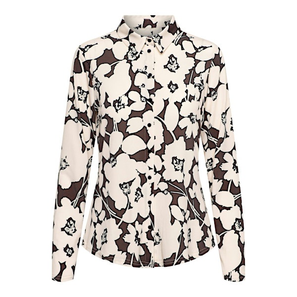 &Co Woman &co women blouse lotte big flower chocolate multi