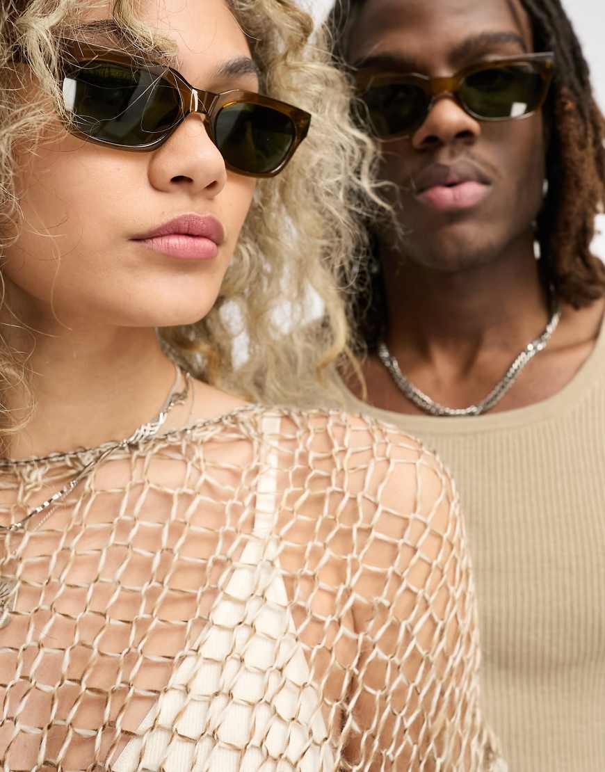 A. Kjaerbede - Bror - Sonnenbrille in transparenter Rauch-Optik-Braun