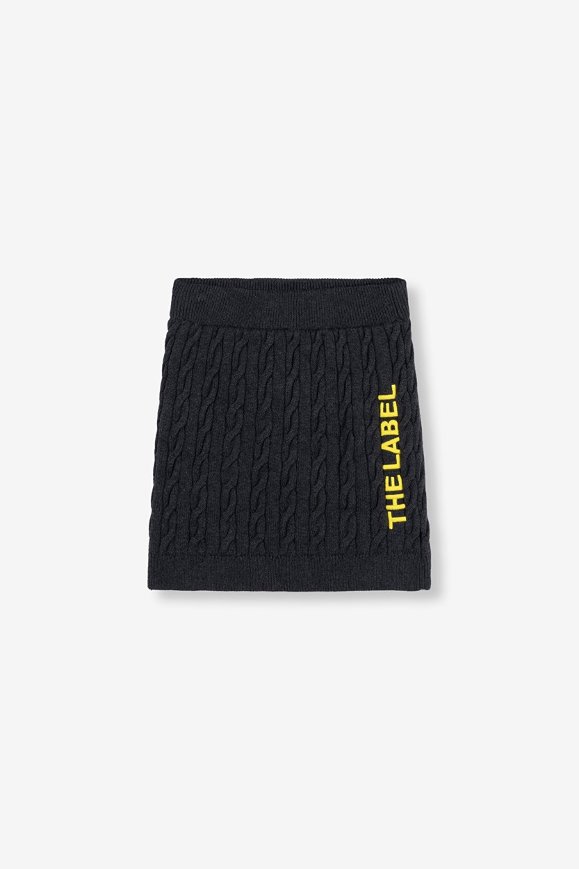 Alix The Label Cabel skirt antraciet
