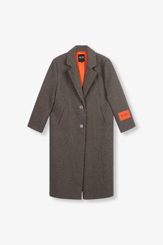 Alix The Label Checked coat -
