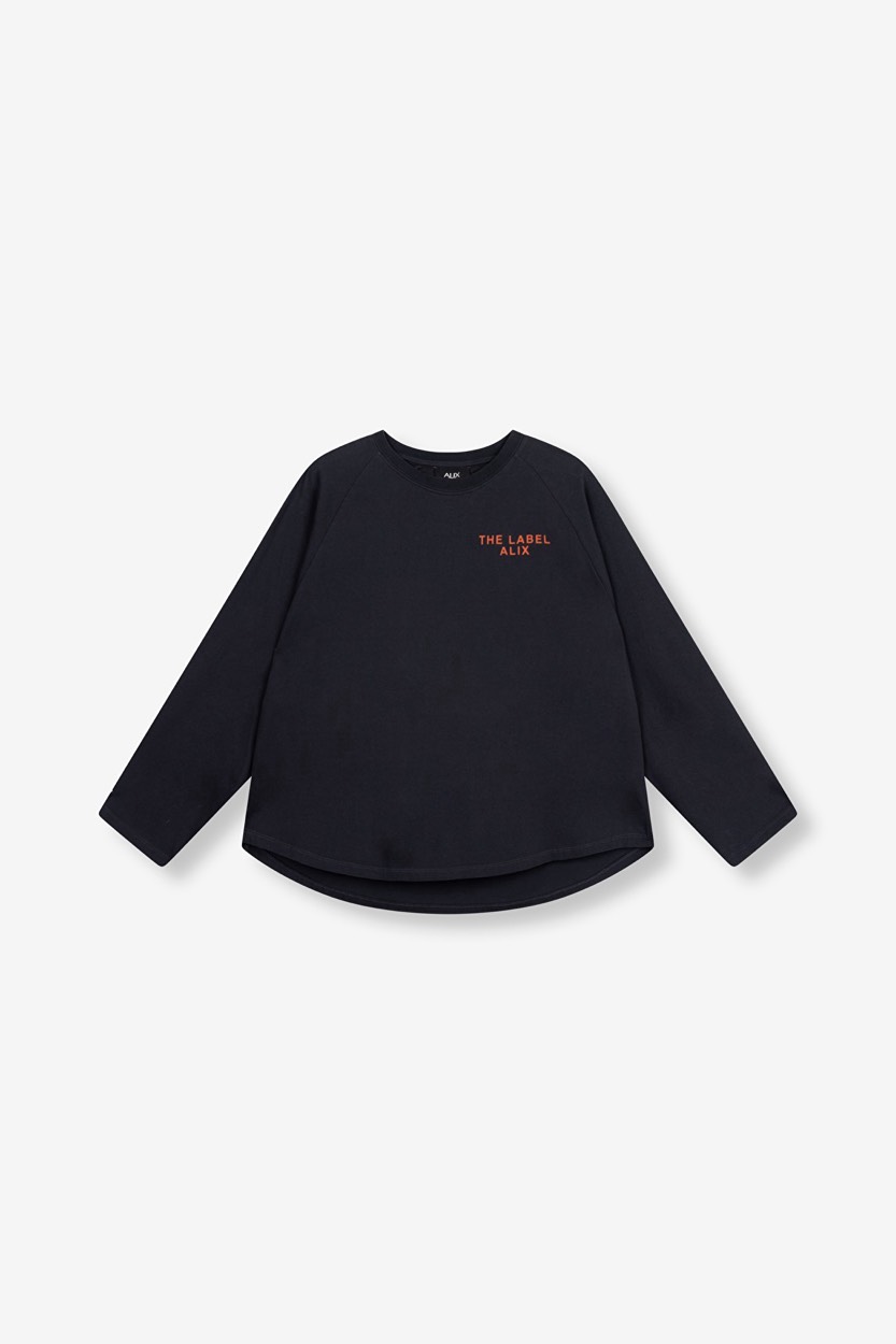 Alix The Label Raglan long sleeve antraciet