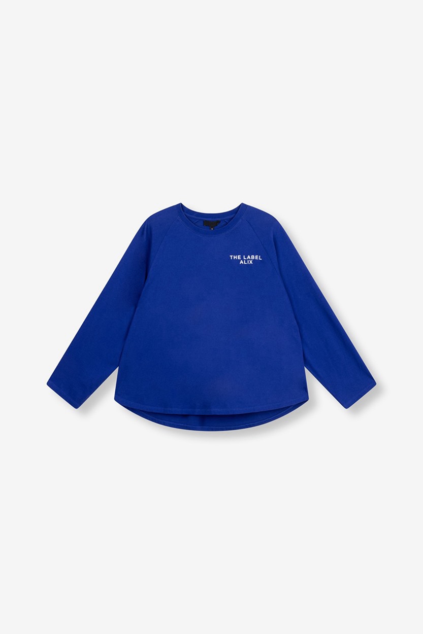 Alix The Label Raglan long sleeve kobalt