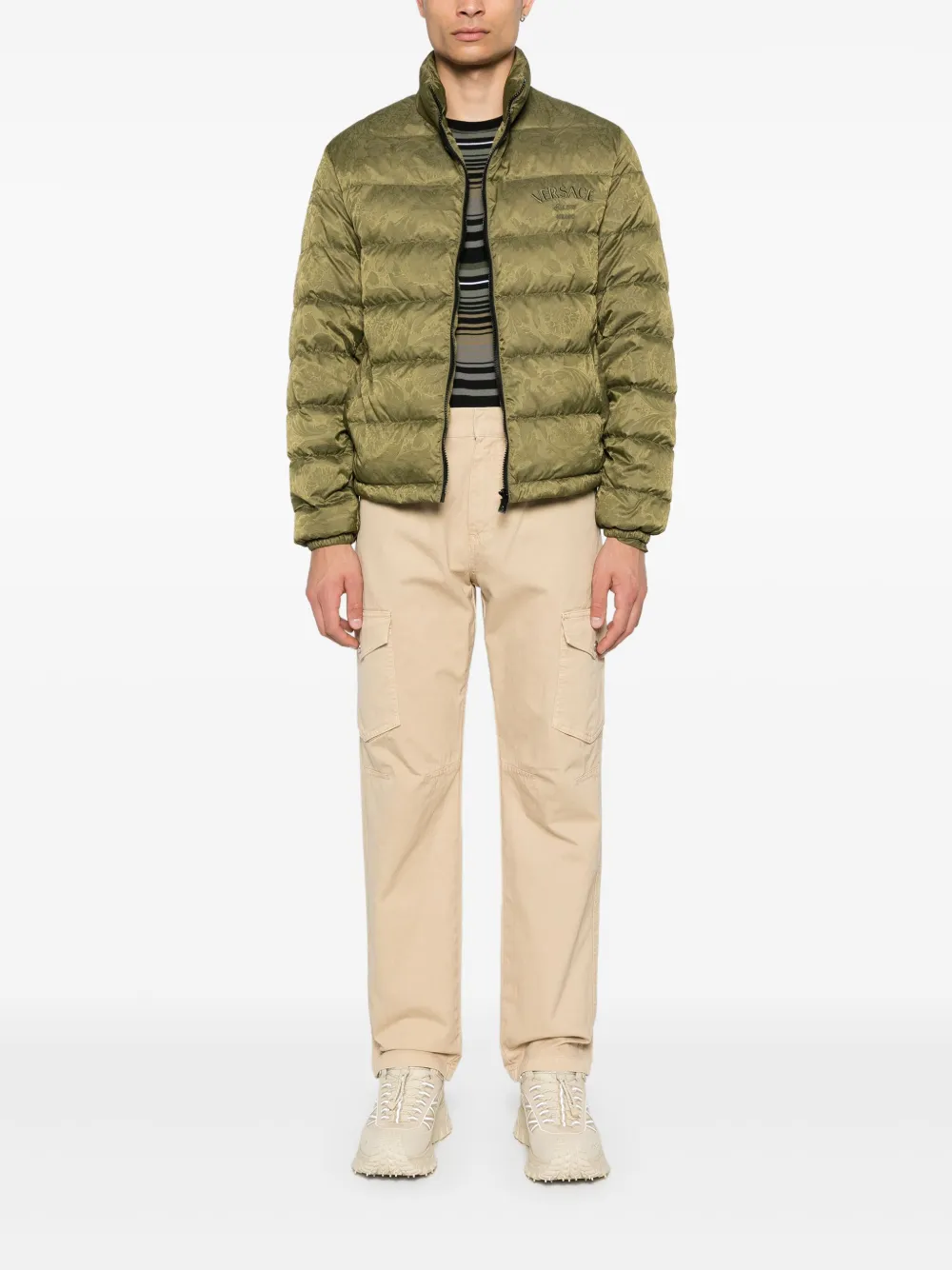 Balmain Broek met toelopende pijpen en logopatch - Beige