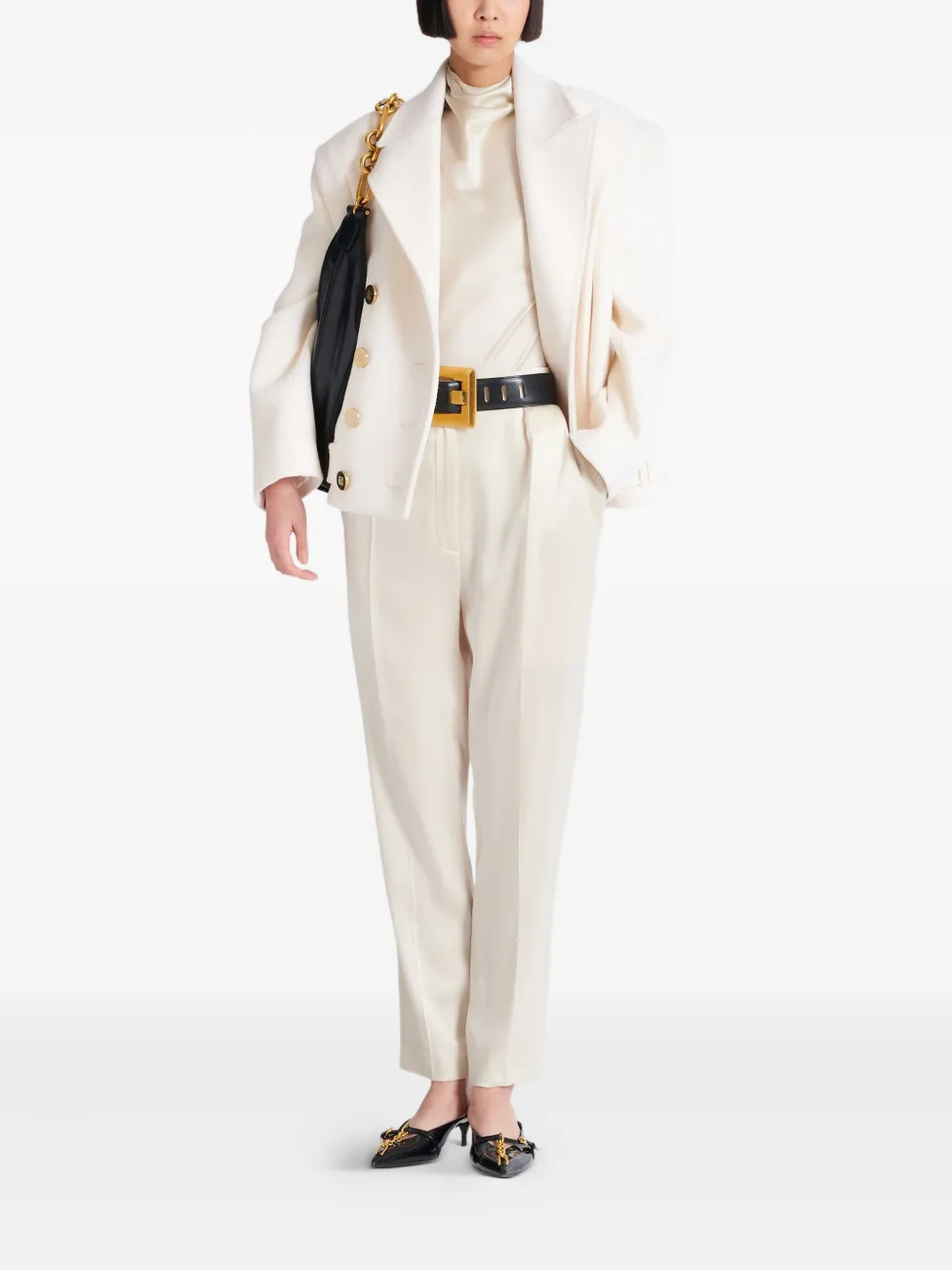 Balmain High waist broek - Beige