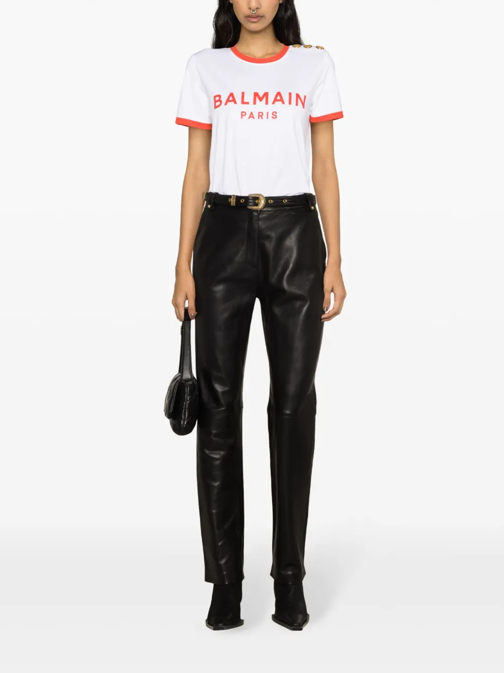 Balmain High waist broek - Zwart