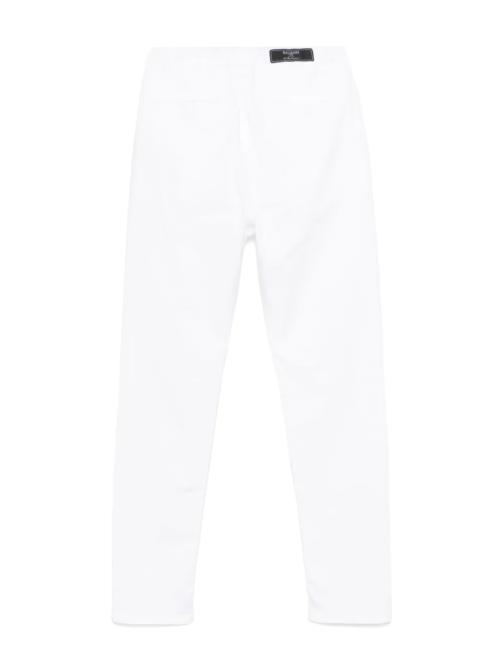 Balmain Kids Broek met logodetail - Wit