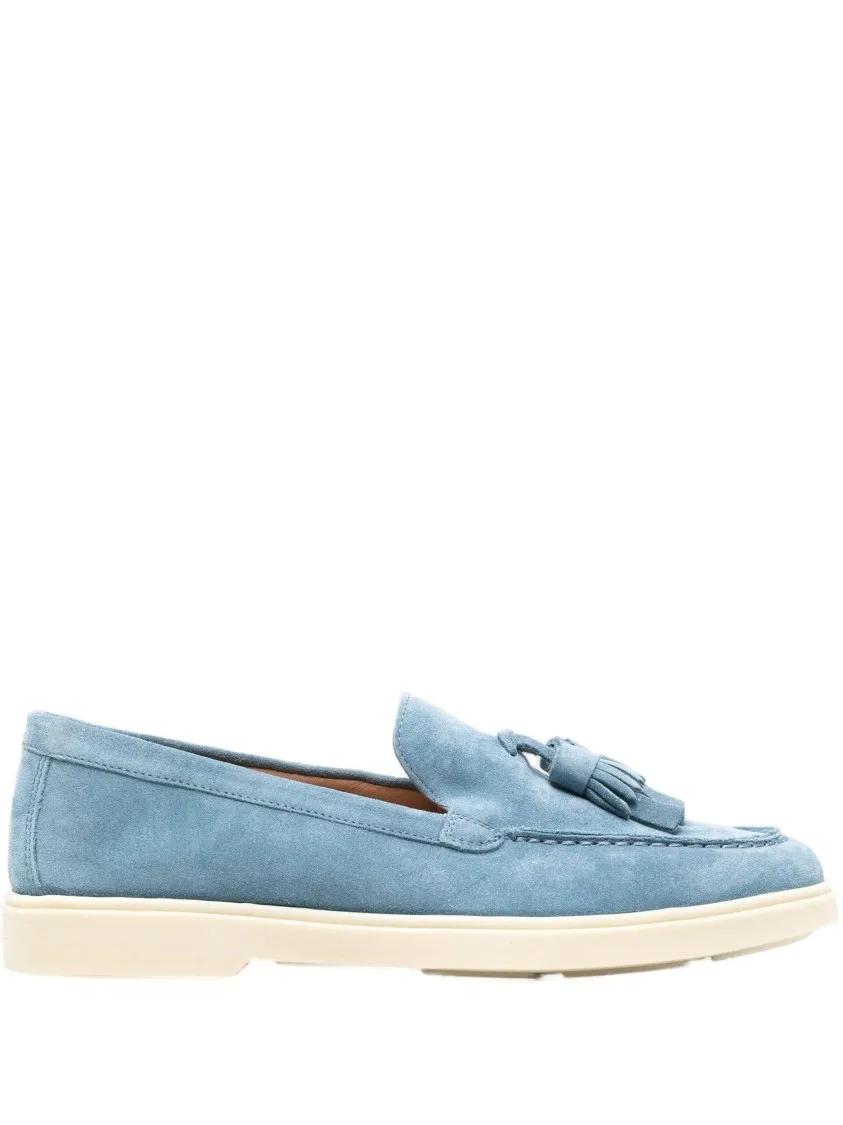 - Blue Suede Loafers in blauw