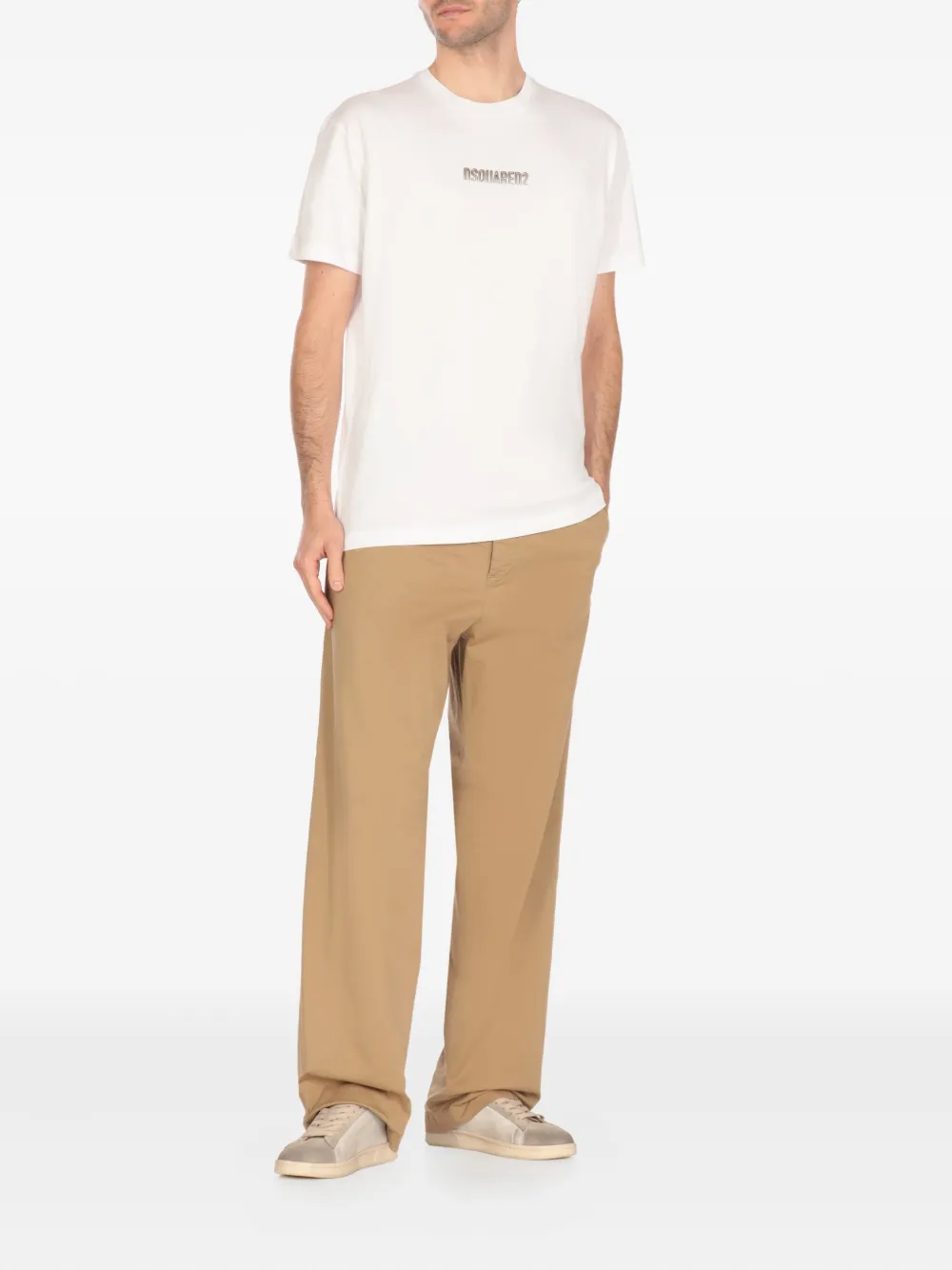 DSQUARED2 Broek met knoopsluiting - Beige
