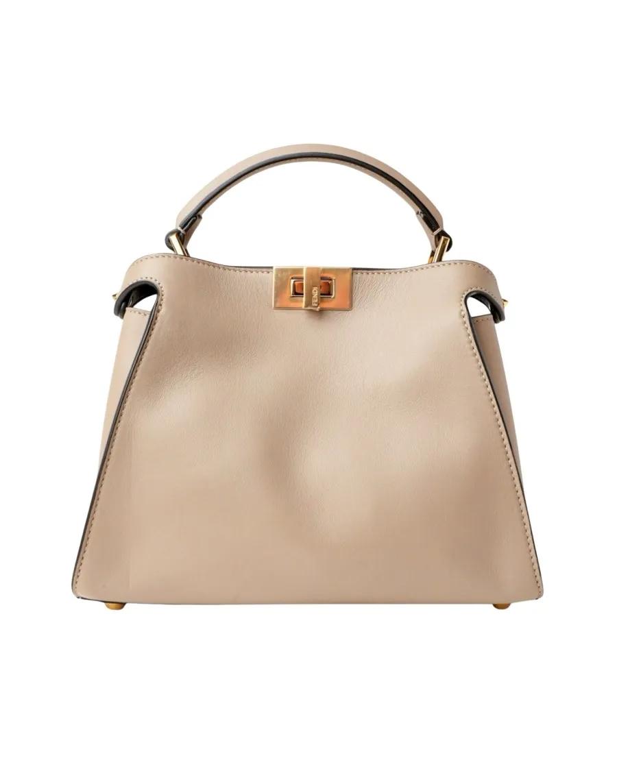 Fendi Hobo bags - Peekaboo Small Soft Taupe in beige