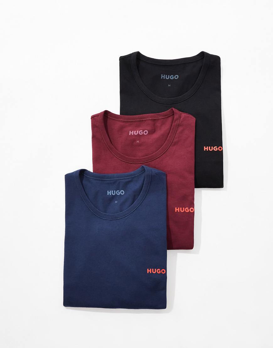 HUGO - Bodywear - 3er-Pack T-Shirt in mehreren Farben-Bunt