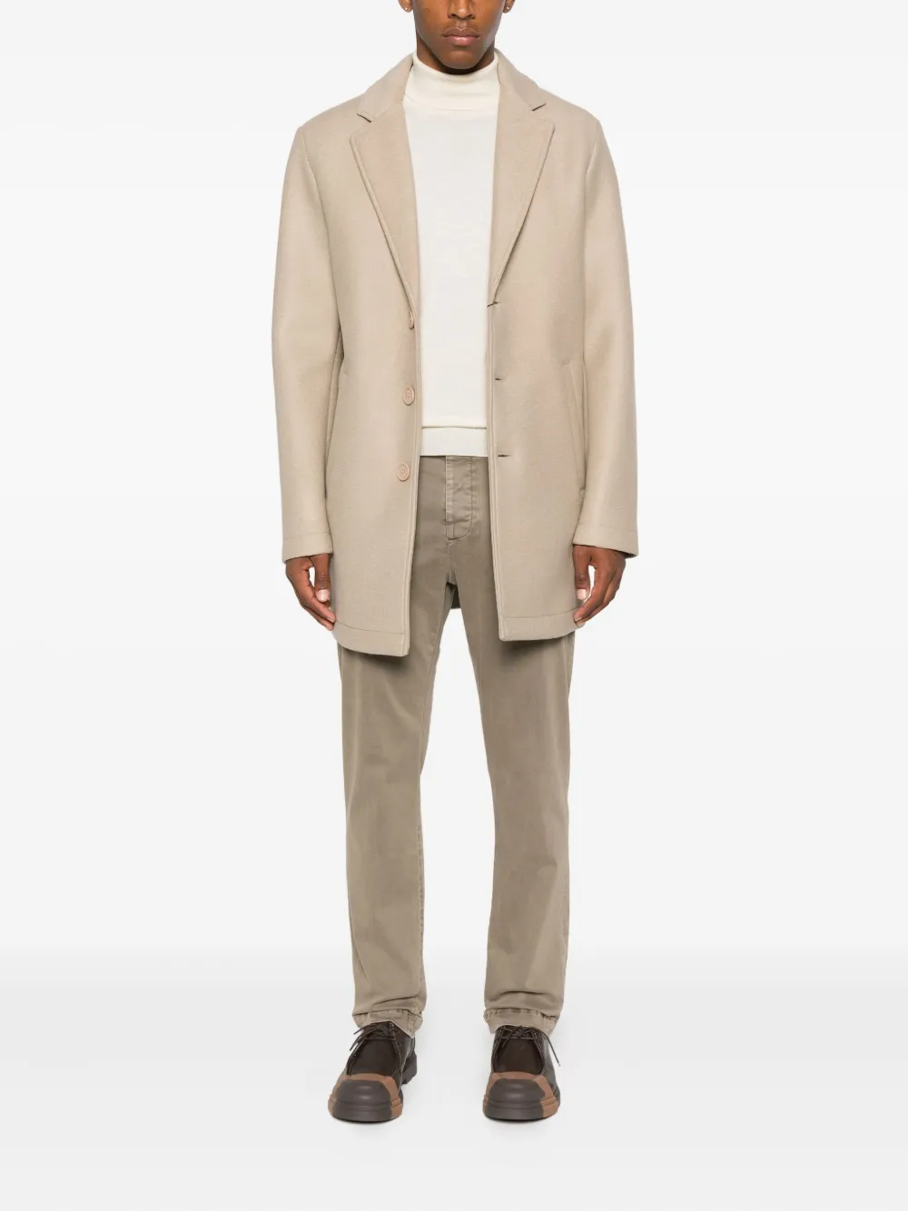 Jacob Cohën Broek met knoopsluiting - Beige