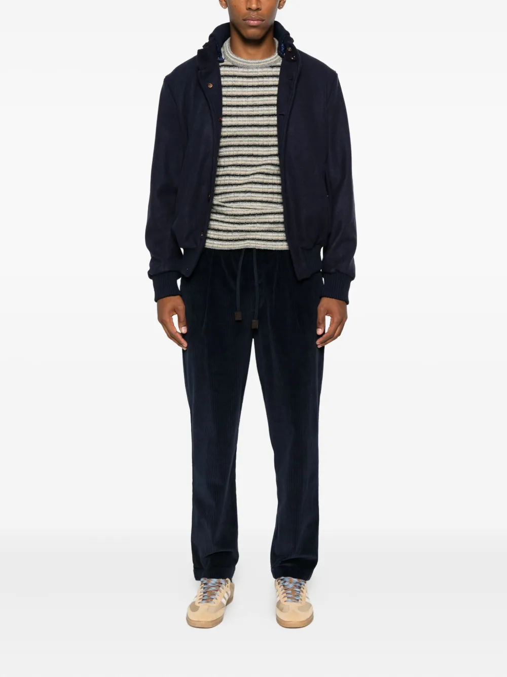 Jacob Cohën Ribfluwelen broek - Blauw